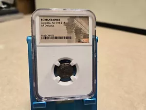 Caracalla Silver Denarius (AD 198-217) NGC - Roman Silver Coin Roman Empire - Picture 1 of 4