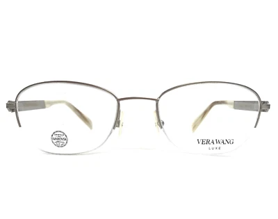 Vera Wang 眼镜框 Zorya SI 银猫眼半框施华洛世奇 48-18-132 — 第 1/4 张图片