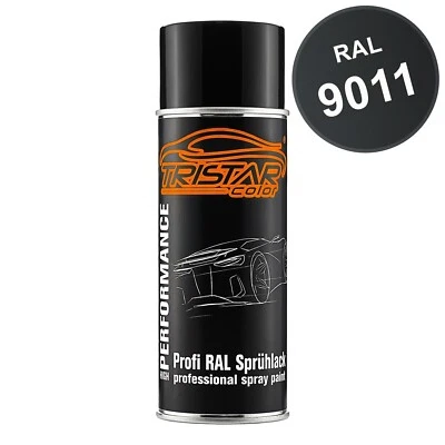 TRISTARCOLOR RAL 9011 Graphitschwarz Spraydose alle Glanzgrade Varianten