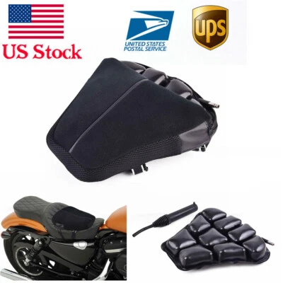 Cojín de asiento de aire cómodo mediano para motocicleta Cruiser R envío a EE. UU. 12x11,5" Foto 1 de 4