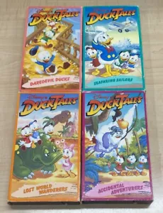 (4) Disneys Ducktales VHS Seafaring Accidental Adventures Lost World Daredevil - Picture 1 of 6