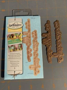 Spellbinders Die SENTIMENTS FIVE D-Lites S2-141 Die Cut Card Making Craft - Picture 1 of 2