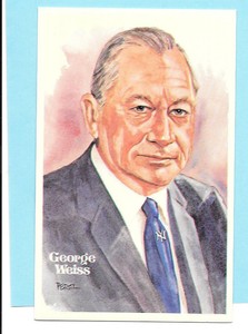 1981 Perez Steele Original Postcard #126 George Weiss