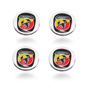 2x Llave remota Abarth insignia logotipo botón 14 mm para 500 595 695 124 - Imagen 1 de 3