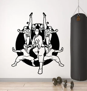 Vinyl Wall Decal Karate School Fighters Martial Arts Sport Stickers (2624ig) - Picture 1 of 3