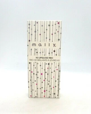 Mally H3 Lipgloss Trio ~ Nude / Berry / Daisy ~ 3 x 2.6 g ~ BNIB - Image 1 of 3