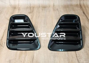 UK STOCK For 2016+ FIAT 500 ABARTH 595 695 GLOSS BLACK Rear Light Louvre Slats - Picture 1 of 9
