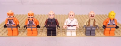 Lote de minifiguras LEGO Star Wars: Anakin Skywalker, Luke Skywalker, Zev Senesca + Foto 1 de 4