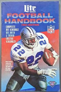 Emmitt Smith 1994 Miller Lite Football Handbook Cowboys Vintage Memorabilia!