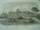 The Bedfordshire Middle-Class college Gravure Antique Print 1870