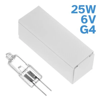 1pc G4 6V 25W JCD Clear Light Globe Microscope Bulb Halogen Bi-Pin Dimmable - Image 1 of 4