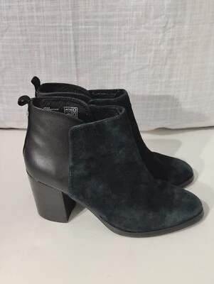 Lands End Black Suede Leather Ankle Boots Women's Shoes Size 7 - Image 1 of 4