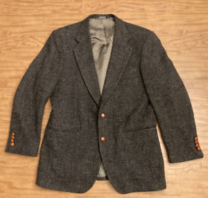 Woolrich Harris Tweed Handwoven Scottish Wool Blazer Sports Jacket Men's SZ 40 L