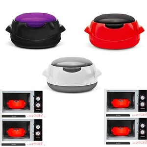 Microwave Insulated Thermal One Touch Hot Pot Casserole Serving Dish Food Warmer - Picture 1 of 8