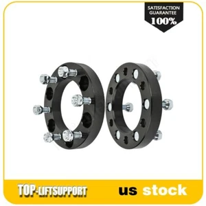 2x 1 inch 6x5.5 Wheel Spacers M12x1.5 Fits Toyota 4Runner Tacoma Chevy Colorado - Picture 1 of 12