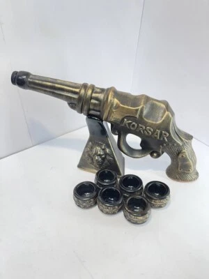 Shtof KORSAR Jarra Cerámica Regalo Set Forma de Cañón con Vasos y Soporte Foto 1 de 4