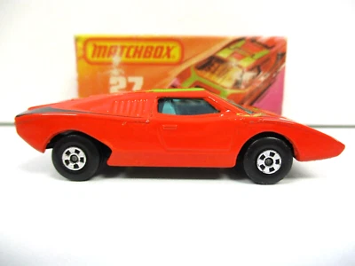 LESNEY MATCHBOX SUPERFAST STREAKERS #27 27  LAMBORGHINI COUNTACH - DIECAST - BOX - Image 1 of 4