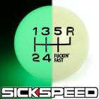 Glow Green/Black Fing Fast Shift Knob For 6 Speed Short Throw Shifter 1/2X20 K25