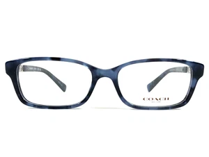 Coach Eyeglasses Frames HC6148 5593 Blue Tortoise Rectangle Full Rim 52-16-140 - Picture 1 of 13