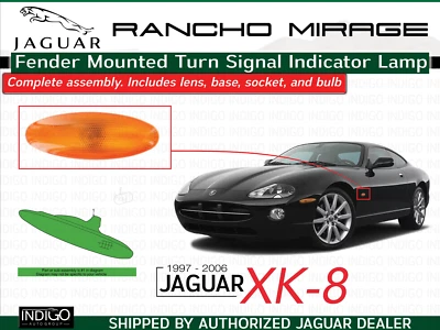Jaguar XK8 Fender Mounted Turn Signal Indicator Lamp 97-06 LJA4812AA OEM - Image 1 of 3
