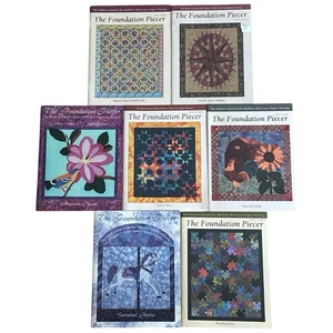 Foundation Piecer Magazine Quilting Pattern  Lot of 7 Magazines  Sewing VTG Book - Bild 1 von 19