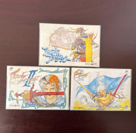 Complete Japanese Final Fantasy I II III 1 2 3 Nintendo Famicom NES NTSC-J