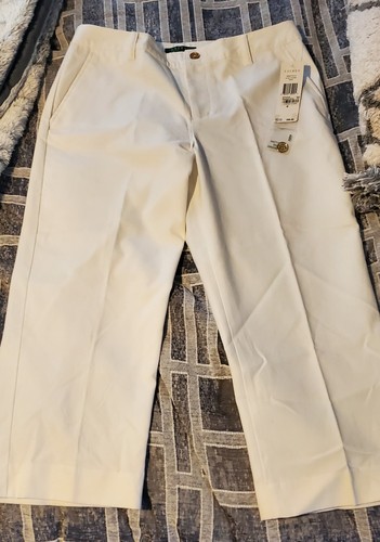 OFF WHITE Ralph Lauren abito donna taglia 8 bianco sporco Capris