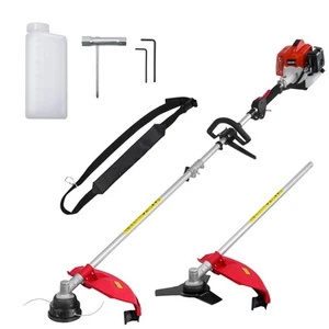 2-in-1 Gas Grass Trimmer & Brush Cutter, 26cc 2-Cycle Engine, Dual Head Desig... - Picture 1 of 7