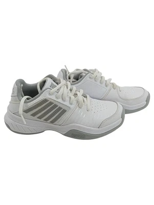 K-Swiss Scarpe Sportive Donna Bianche Strisce Lacci (EU 38) - Immagine 1 di 4