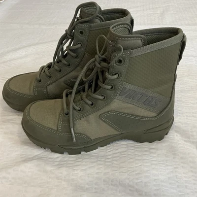 Botas impermeables Oliva usadas en excelente estado viktos Tactical Johnny Combat OPS para hombre talla 6 Foto 1 de 4