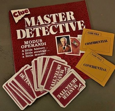 复古 Clue Master Detective Game 1988 替换卡 记事本 Parker Bros — 第 1/4 张图片