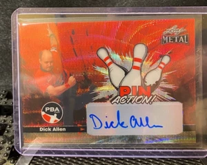 Dick Allen 2024 Leaf Metal PBA Pin Action - Red #6/15 - - Picture 1 of 2