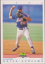 1992 Classic Best Aaron Ledesma #275 St. Lucie Mets Baseball RC