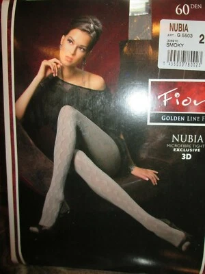 PANTIMEDIAS FIORE NUBIA ESTAMPADO 3D 60 DENIER 3 TALLAS COLOR ES AHUMADO Foto 1 de 4