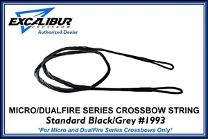 EXCALIBUR Micro DualFire Series Crossbow String Standard Black/Grey1993 - Picture 1 of 3