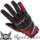 Spada Mx Air Ce Approved Red Vented Summer Motorcycle Motorbike Bike Gloves