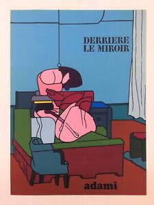 Valerio Adami "Derriere le Miroir" Original Color Lithograph, Large Edition 70's
