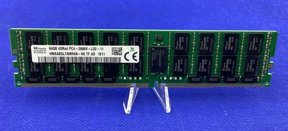 HMAA8GL7AMR4N-VK HYNIX 64GB (1X64GB) 4DRX4 PC4-2666V DDR4 Server Memory - Image 1 of 2