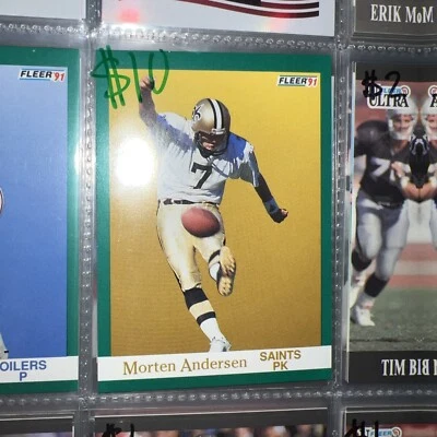 1991 Fleer #291 Morten Andersen - Image 1 of 4