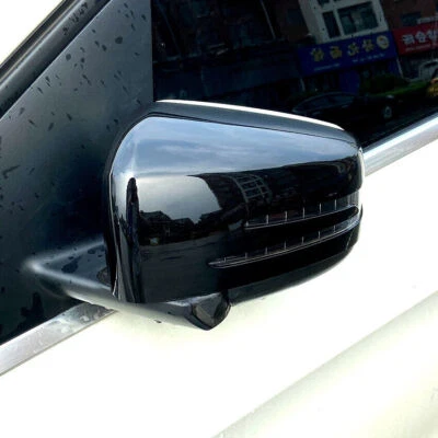 Cubierta de espejo negro brillante para Mercedes Benz W204 W221 W212 C207 C63 carcasa Foto 1 de 4