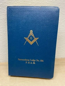 Massonic Holly Bible Farmesburg Loge N:594 F.& A.M. Temple Illustrated Edition - Picture 1 of 14