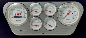 1953 1954 1955 Ford Truck 6 Gauged Dash Panel Cluster Set Billet Insert PC - Picture 1 of 9