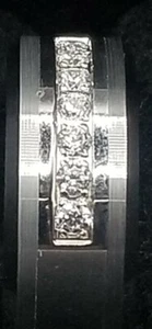 8mm  Tungsten Carbide Cubic Zirconia Jewelry Men's Wedding Band 7.5 - Picture 1 of 7
