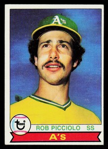1979 Topps Rob Picciolo #378  Baseball  Oakland Athletics  DP