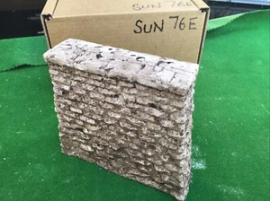 Rectangular Stone Style Bridge Support Pier OO HO Scale 85mm Tall Painted Sun76e - Picture 1 of 6