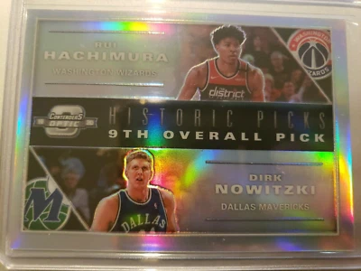 2019-20 Prizm Panini Dirk Nowitzki, Rui Hachimura Historic Picks #9 Card - Image 1 of 2