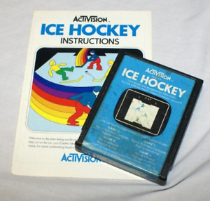 Ice Hockey by Activision for Atari 2600 Video Game Cartridge W/ Manual 1981 VTG