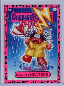 2011 Topps Garbage Pail Kids Flashback 2 STORMY HEATHER Pink Parallel Sticker 2A - Picture 1 of 1