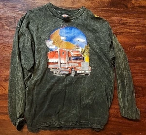 vtg Harley Davidson Shirt Long Sleeve Vintage extra large eagle trucker biker - Picture 1 of 14