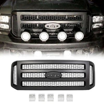 Front Grille For 2005-2007 Ford F-250 Super Duty F-350 F-450 Shell and Insert - Image 1 of 4